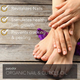 PURA D'OR Organic Nail & Cuticle Oil (4oz) - Enriched with Biotin, Vitamin E, Natural Ingredients - Nourishing Treatment for Nail Growth & Healthy Beds