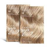 Madison Reed Radiant Hair Color Kit, Medium Neutral Blonde for Superior Gray Coverage, Ammonia-Free, 9N Nocera Blonde, Permanent Hair Dye, Pack of 2