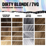 IGK Permanent Color Kit DIRTY BLONDE - Dark Beige Blonde 7VG | Easy Application + Strengthen + Shine | Vegan + Cruelty Free + Ammonia Free | 4.75 Oz