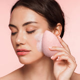 Real Techniques Miracle Cleansing Sponge, Skincare Facial Cleansing Tool with Probiotics, Exfoliate & Deep Cleans Pores, Dual Sided, Gentle on Skin, Cruelty Free, 1 Count