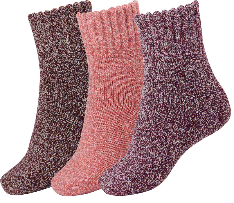BomKinta Women Winter Solid Boots Socks Thick Warm Wool Socks Cozy Crew Socks for Women Christmas Gift