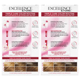 Loreal Paris Excellence Cream Triple Care Color 6G Light Golden Brown (Pack of 2)