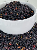 Elderberries – 1lb (REAL WILD HARVEST) | 100% USDA Certified ORGANIC | Bulk Black Dried Elderberry | For Making Elder Syrup, Gummies, Tea - Raw Vegan Sambucus Nigra