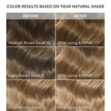 Madison Reed Radiant Hair Color Kit, Dark Neutral Blonde for 100% Gray Coverage of Resistant Gray Hair, Ammonia-Free, 8.5NNA Lusia Dark Blonde, Permanent Hair Dye, Pack of 1