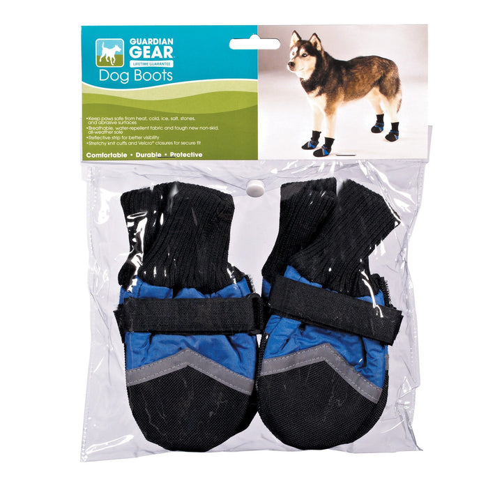 Guardian Gear Oxford Boots for Dogs, Medium, Blue