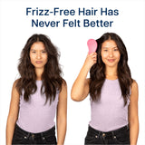 Glide Thru Detangling Brush by Crave Naturals - For Wet/Dry Hair, Men/Women/Kids, Turquoise & Pink