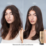 Pureology Nanoworks Gold Conditioner | For Very Dry, Color-Treated Hair | Restores & Strengthens Hair | Sulfate-Free | Vegan | Updated Packaging | 33.8 Fl. Oz. |