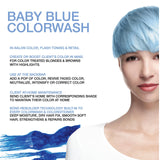 Celeb Luxury Viral Colorwash, Professional Semi-Permanent Hair Color Depositing Shampoo, Pastel Baby Blue