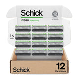 Schick Hydro Sensitive Razor Refills, 12ct | Razor Blades Refills, Razor Blades for Men, Shaving Blades for Men, Hydro Razor Blades Refill, 5 Blade Razor Men, 12 Refills