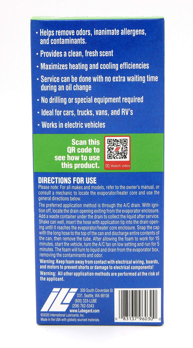 Lubegard 96030 Kool-It Evaporator and Heater Foam Cleaner