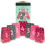 MAD BEAUTY FabYuleOus 7 Day Beauty Garland Advent Calendar, 7 Days of Bath & Body Goodies, Body Wash, Lotion, Bath Salts & Fizzers, Lip Balm