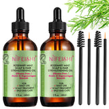 NIFEISHI Rosemary Oil for Hair Growth Organic(4.04 Oz), Rosemary Mint Scalp & Hair Strengthening Oil with Biotin & Essential Oils, Hair Growth Oil for Dry Damaged Hair, Skin Care & Face, 1Pack