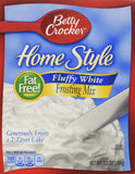 BETTY CROCKER Homestyle Fluffy White Frosting Mix, 7.2 Ounce (Pack of 6)