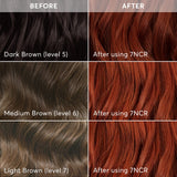 Madison Reed Radiant Hair Color Kit, Light Copper Red for 100% Gray Coverage, Ammonia-Free, 7NCR Vesuvius Red, Permanent Hair Dye, Pack of 1