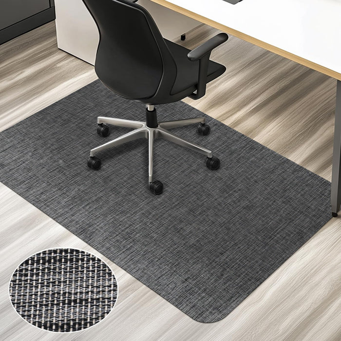 AiBOB Office Chair Mat for Hardwood Floor & Tile Floor, 53" x 45"Heavy Duty Computer&Desk Chair Mat for Rolling Chairs, Hard Floor Protector for Home Office
