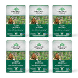 Organic India Tulsi Original Herbal Tea - Holy Basil, Stress Relieving & Energizing, Immune Support, Adaptogen, Vegan, USDA Certified Organic, Non-GMO, Caffeine-Free - 18 Infusion Bags, 6 Pack