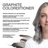 Celeb Luxury Viral Graphite Colorditioner, Color Depositing Conditioner with Bondfix Bond Rebuilder, Semi Permanent Hair Colour Glaze, Vegan Hair Dye, Maintains and Refresh Metallic Silver Color