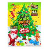 SOUR PATCH KIDS Big Kids Soft & Chewy Candy Holiday Advent Calendar, 24 Days (48 Pieces of Candy)