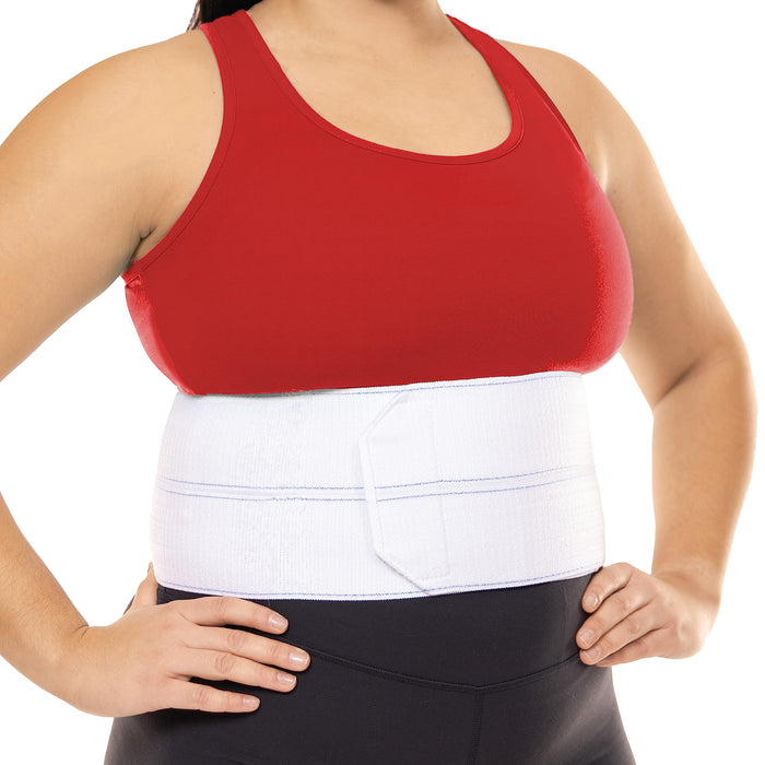 BraceAbility Broken Rib Brace for Cracked Ribs - Rib Cage Support Belt for Bruised, Fractured or Dislocated Ribs Protection, Compression Wrap and Chest Support - Fits Men and Women (Plus Size)
