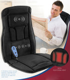 Conair Heat Massaging Seat Cushion for Home/Office, Upper and Lower Back Massage with Heat Control