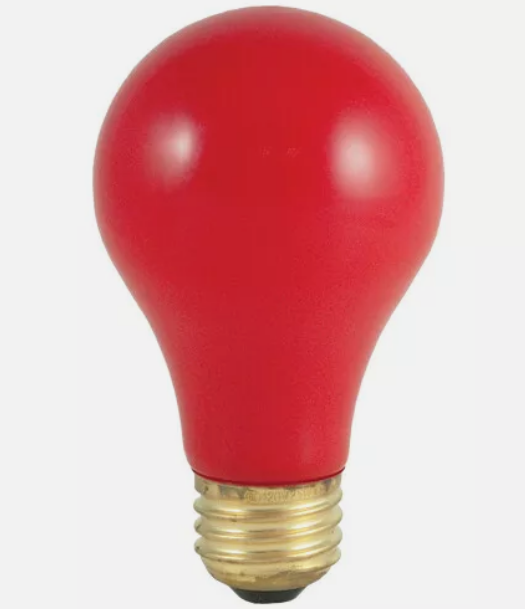 Bulbrite 106760 CERAMIC RED Dimmable Bulb 60A/CR 60W 120V A19 Medium E26 Base