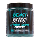 BEAST BITES Creatine Infused 150 Gummies Sweet Blue Raspberry