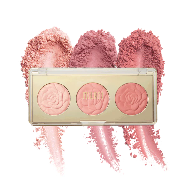 MILANI Rose Powder Blush 01 Flowers of Love Palette