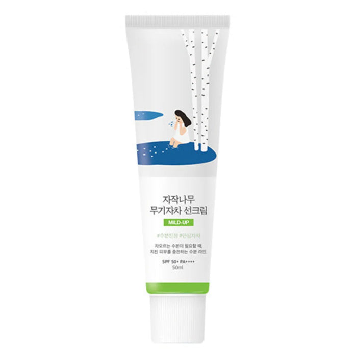 ROUND LAB Birch Juice Moisturizing Mild-Up Sun Cream 1.69oz / 50ml SPF50+ PA++++