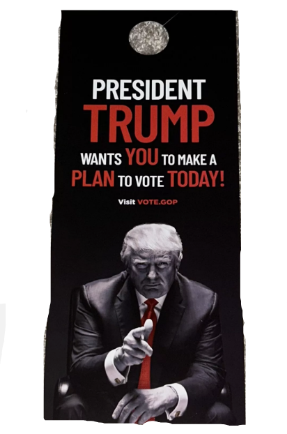 Official President Donald Trump 2024 Pennsylvania Campaign Door Hanger NEW