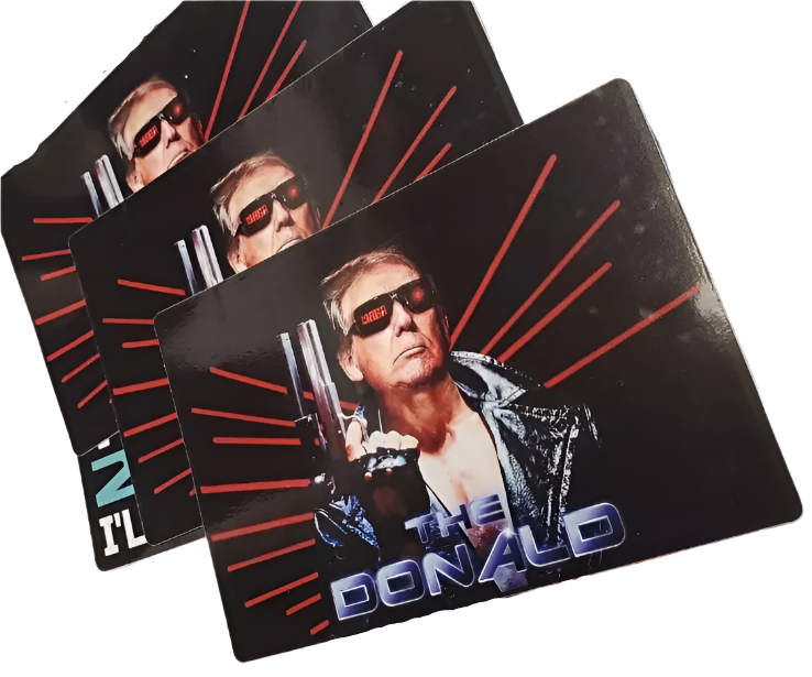 TRUMP TERMINATOR STICKERS (3) "THE DONALD" #TRUMP 2024