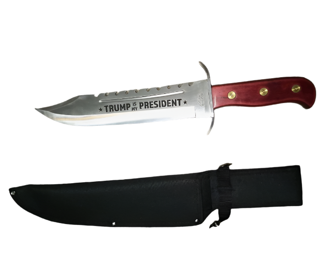 Donald Trump "For President" Bowie Knife