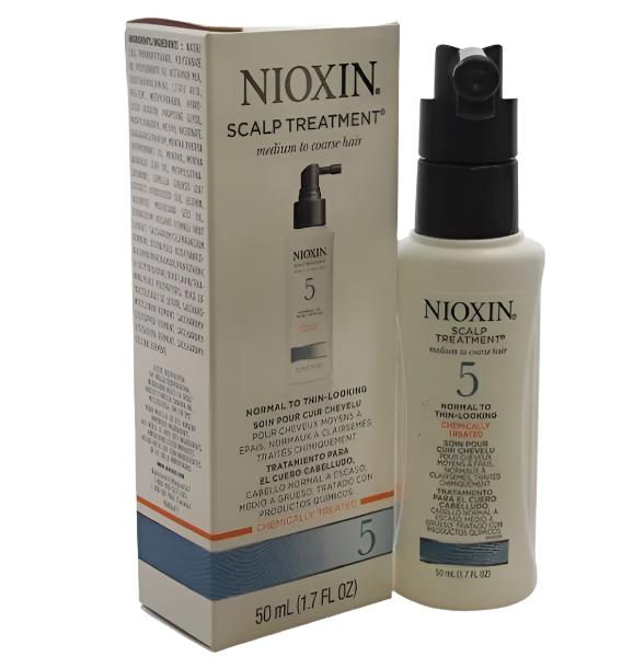 Nioxin SCALP TREATMENT #5 Chemically Treated Hair Medium Coarse Normal Thin 1.7