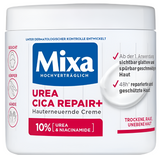 Mixa Urea Skin Renewing Cream with Urea & Niacinamide for Dry and Rough and Uneven Skin, Repairs and Smooths, Moisturiser for the Body, Hands and Face, Urea Cica Repair+, 400 ml