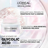 L'Oreal Paris Glycolic Bright Glowing Night Cream with Glycolic Acid 50ml