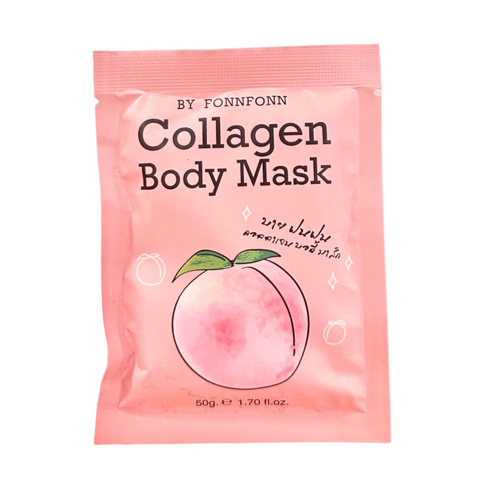 FONNFONN 10pc Collagen Body Mask Peach Extract Whiten Brighten Smooth Skin Reduce Wrinkle