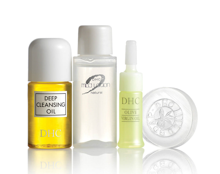 DHC Essentials Travel Set Deep Cleansing Oil Cleanser Make Up Primer