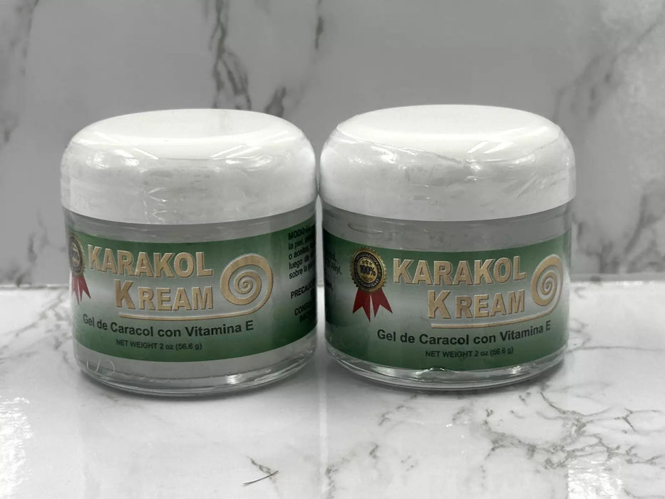 2 Karakol Cream Snail Gel Acne Dark Spot Skincare Vitamin E Clear Skin Treatment