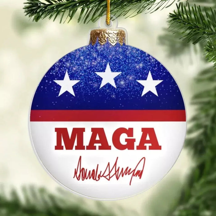 The Beacon Of America - US Election Trump Won 2024 Xmas Ornament Hanging Decor