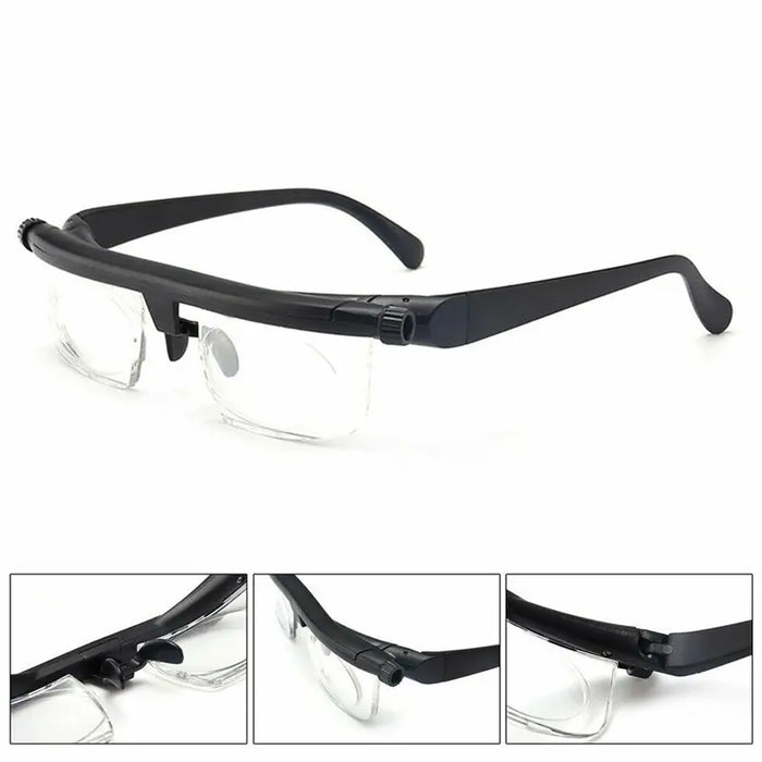 THE PERFECT PART Dial Adjustable Glasses Variable Focus For Reading Distance Vision Eyeglasses US