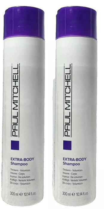 2 Paul Mitchell Extra Body Shampoo 10.14 oz ea (215)