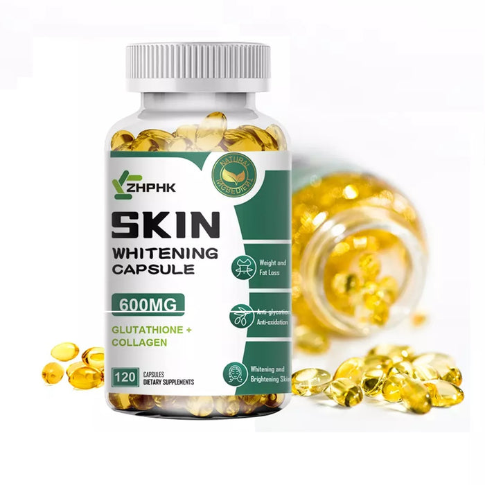 ZHPHK Glutathione Collagen Capsule Natural Antioxidant Anti-Aging Skin Whitening Pills