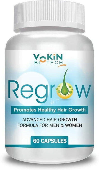 VOKIN BIOTECH Regrow All Natural Hair Loss Supplement 60 Capsules Free Shipping