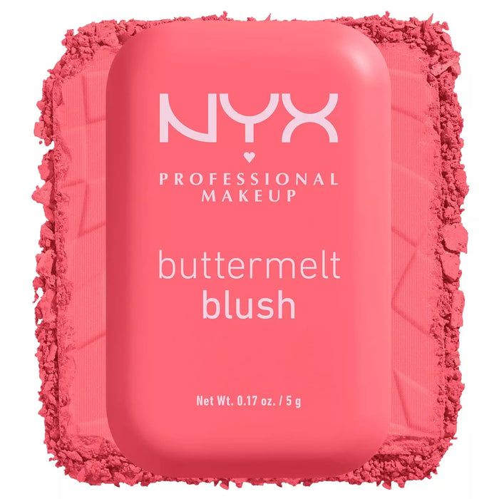 NYX Buttermelt Powder Blush, Fade and Transfer-Resistant Blush, up to 12HR Makeup