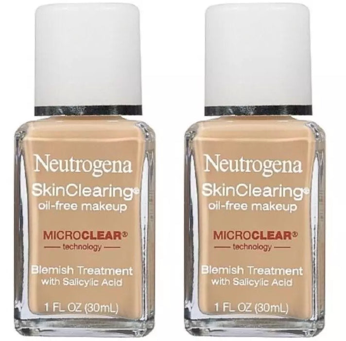 NEUTROGENA 2 Neutrogena Skin Clearing Oil Free Makeup Blemish Treatment Nude 40