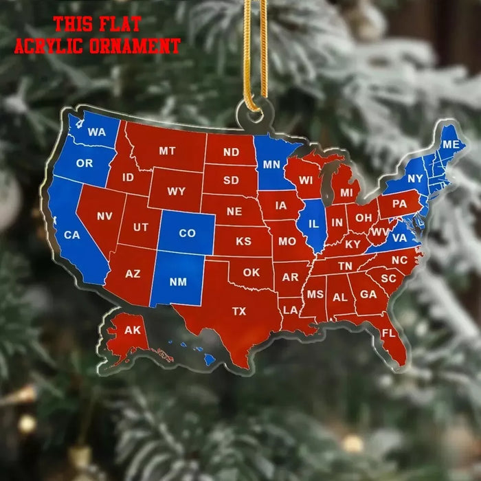 US Presidential Election 2024 Ornament, Trump Ornament New Trump Christmas Gift