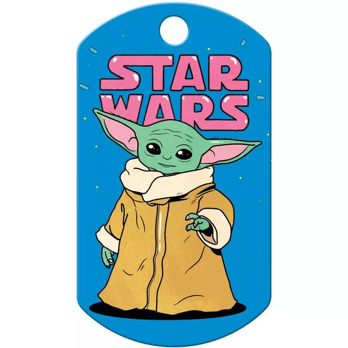 Star Wars Baby Yoda Dog Name Tags Military Tag with Free Engraving Dog ID Tags