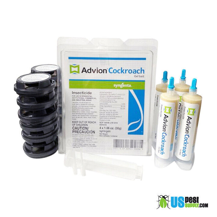 Advion Cockroach - KILL KIT - 4 New Tubes & 1 New Sealed bag of 12 Bait Arenas