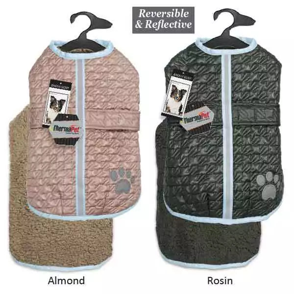 Zack & Zoey Dog Warm Reversible Reflective Waterproof Thermal NorEaster Coat