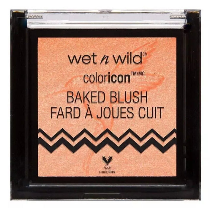 WET N WILD Color Icon Baked Blush 36252 Hummingbird Hype Golden Apricot Peach