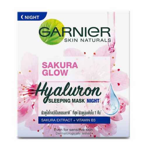 Garnier Sakura White Pinkish Radiance Sleeping Essence Night Restore Cream 50ml